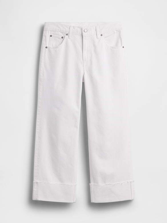 Low Slung Relaxed Crop Jeans