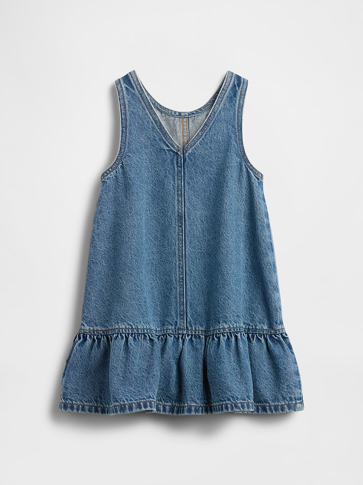 Image 2 of 4, babyGap Ruffle Denim Dress