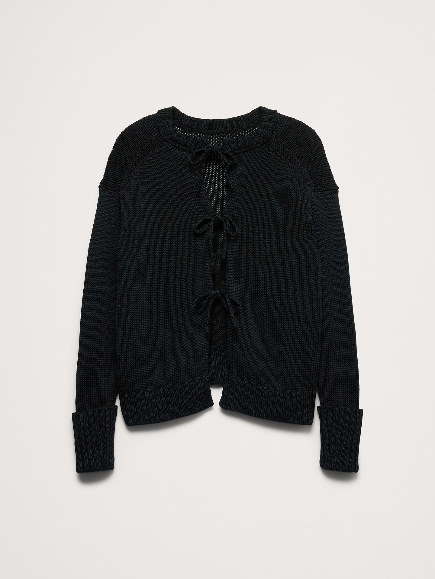 Image number 5 showing, Cotton Tie-Back Sweater