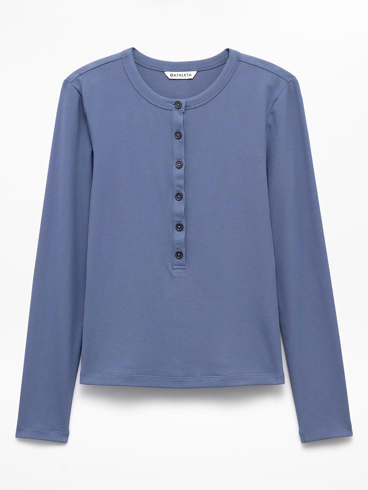 Image number 8 showing, Signature Rib Long Sleeve Henley Top