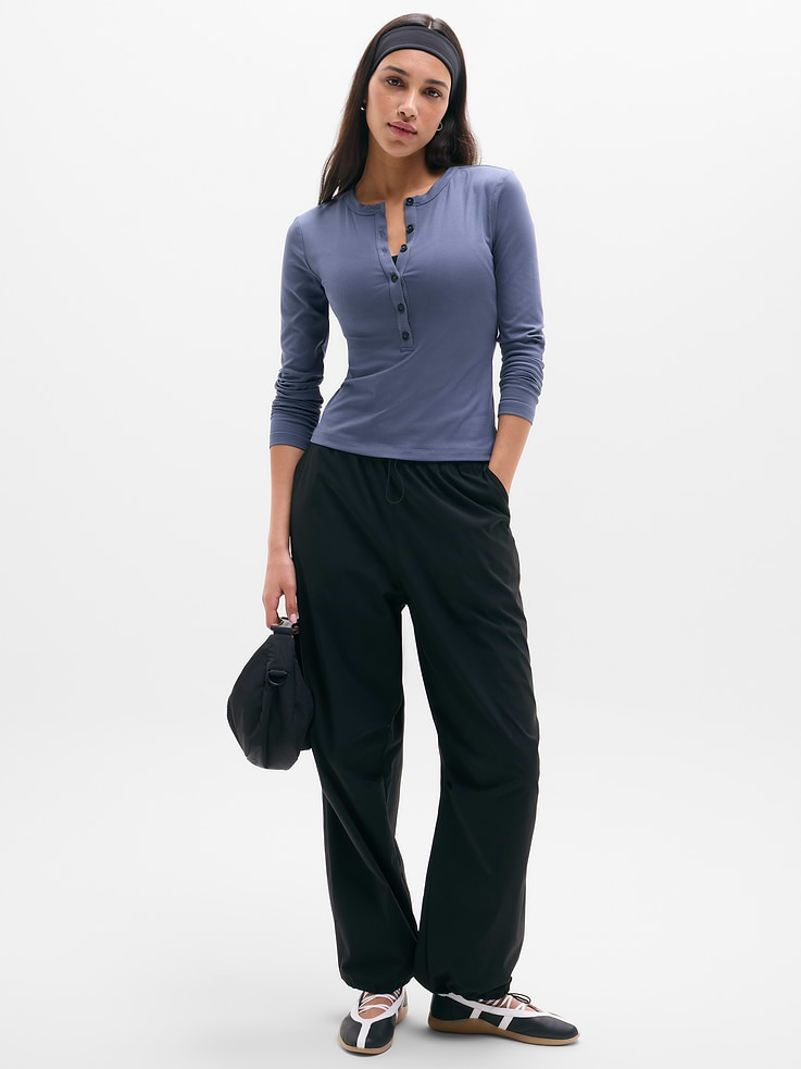 Image number 2 showing, Signature Rib Long Sleeve Henley Top