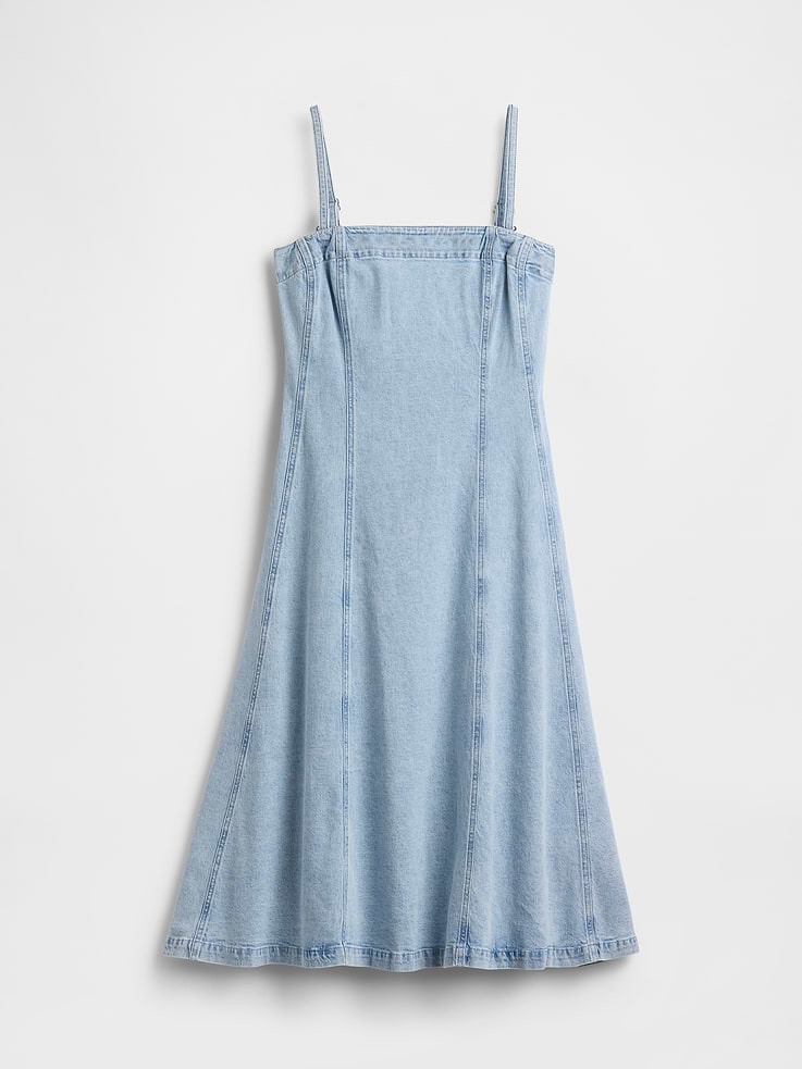 Image number 5 showing, Denim Midi Dress