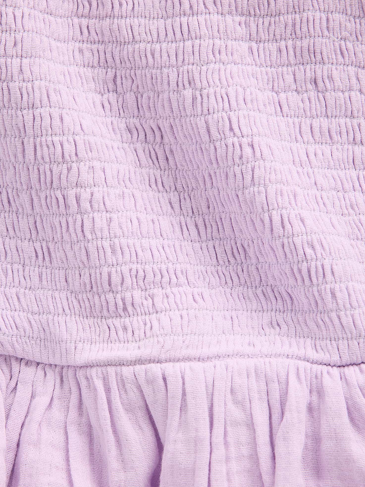 Image number 5 showing, Kids Cotton Gauze Smocked Peplum Top
