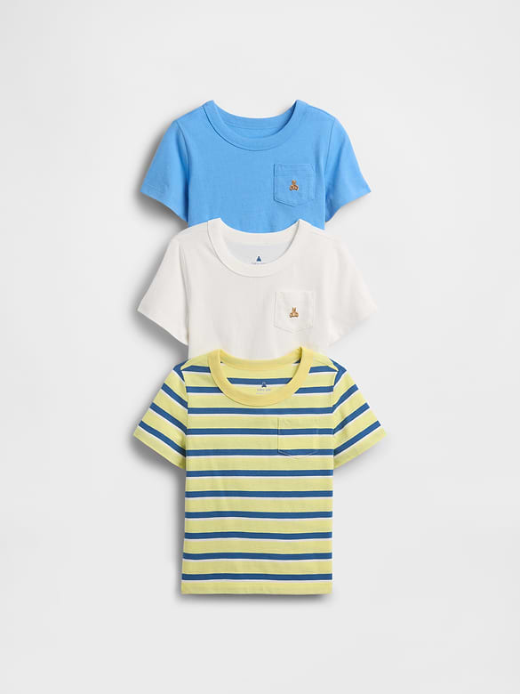 Baby & Toddler Mix & Match Pocket T-Shirt (3-Pack)