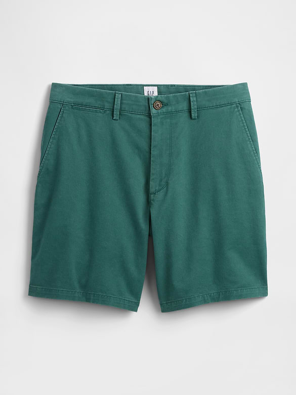 7" Essential Khaki Shorts