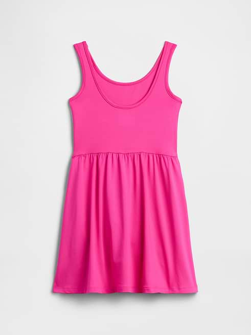 gap jersey dresses Factory Girls' Kids Active Tank Dress Standout Pink Size XXL (14/16) jersey dress 90s style