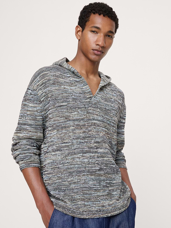 Spacedye Cotton Sweater Hoodie