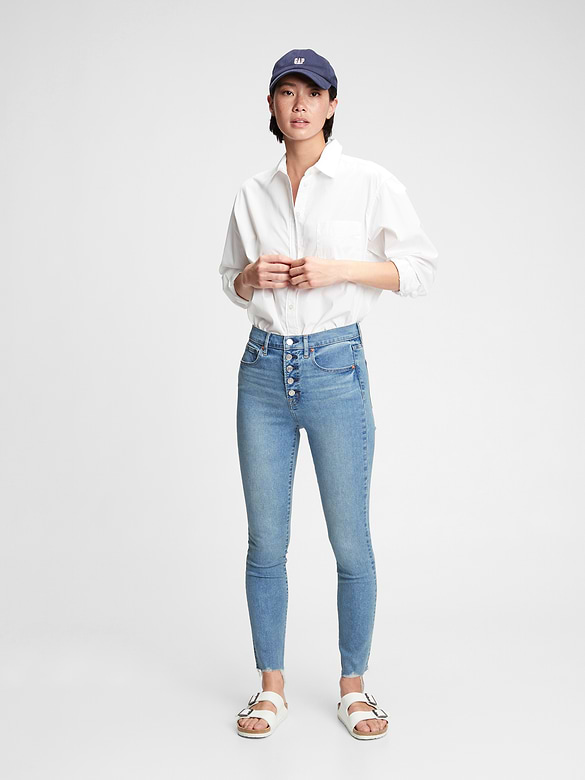 High Rise True Skinny Jeans with Secret Smoothing Pockets
