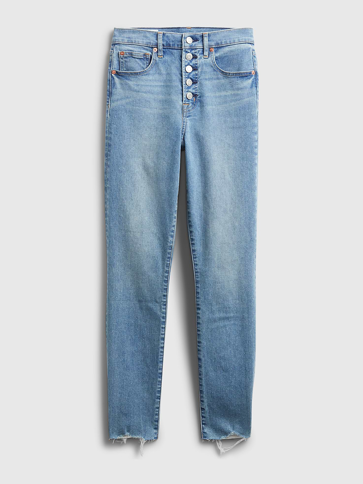 Image number 1 showing, High Rise True Skinny Jeans with Secret Smoothing Pockets