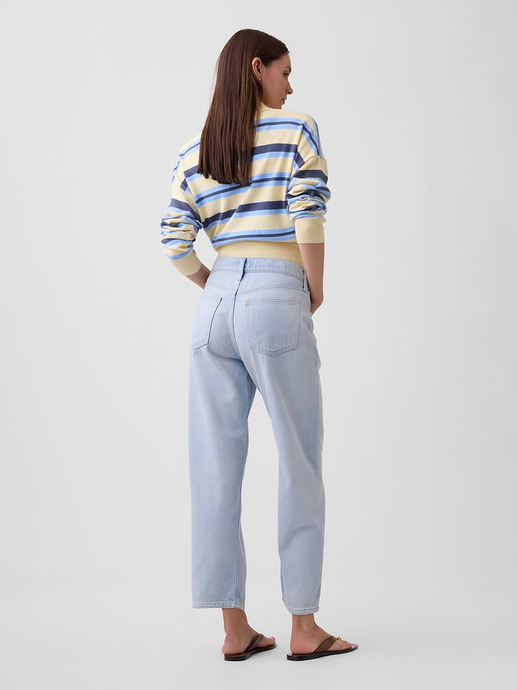 Image number 4 showing, Low Slung SuperSoft Relaxed Straight Crop Jeans