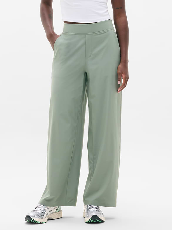 Brooklyn Mid Rise Wide Leg Pant