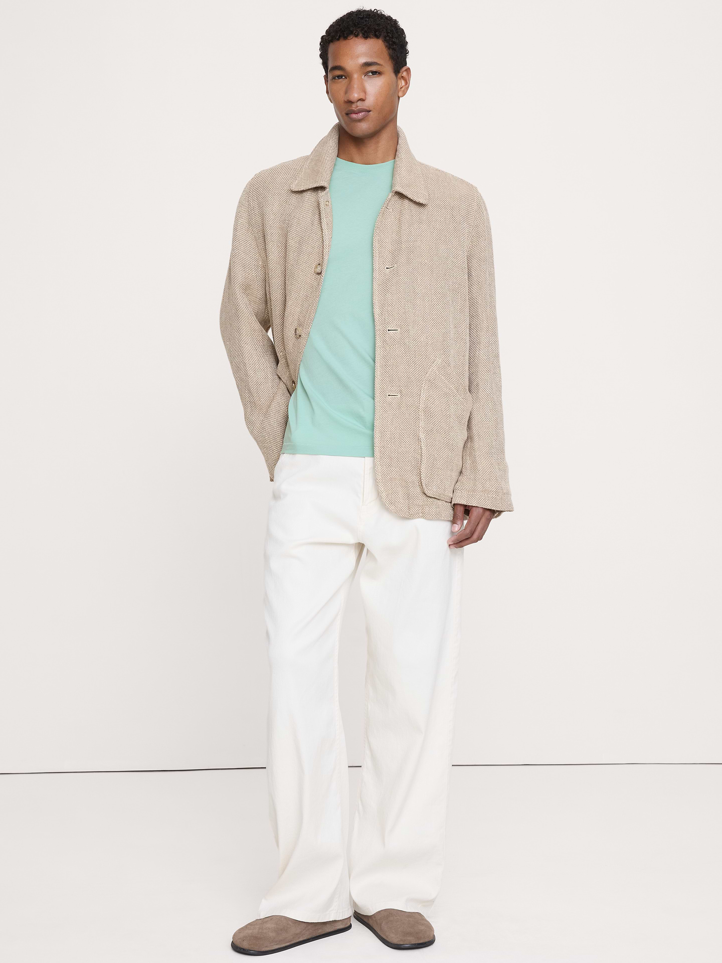 Image number 3 showing, Lightweight Cotton Crew-Neck T-Shirt