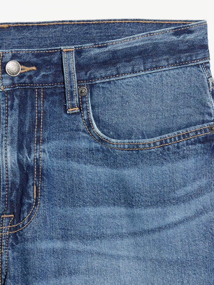 Image number 5 showing, Slim Built-In Flex Jean Shorts-- 9-inch inseam