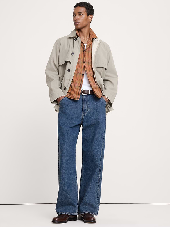 Relaxed-Fit Summerweight Cotton Short-Sleeve Shirt