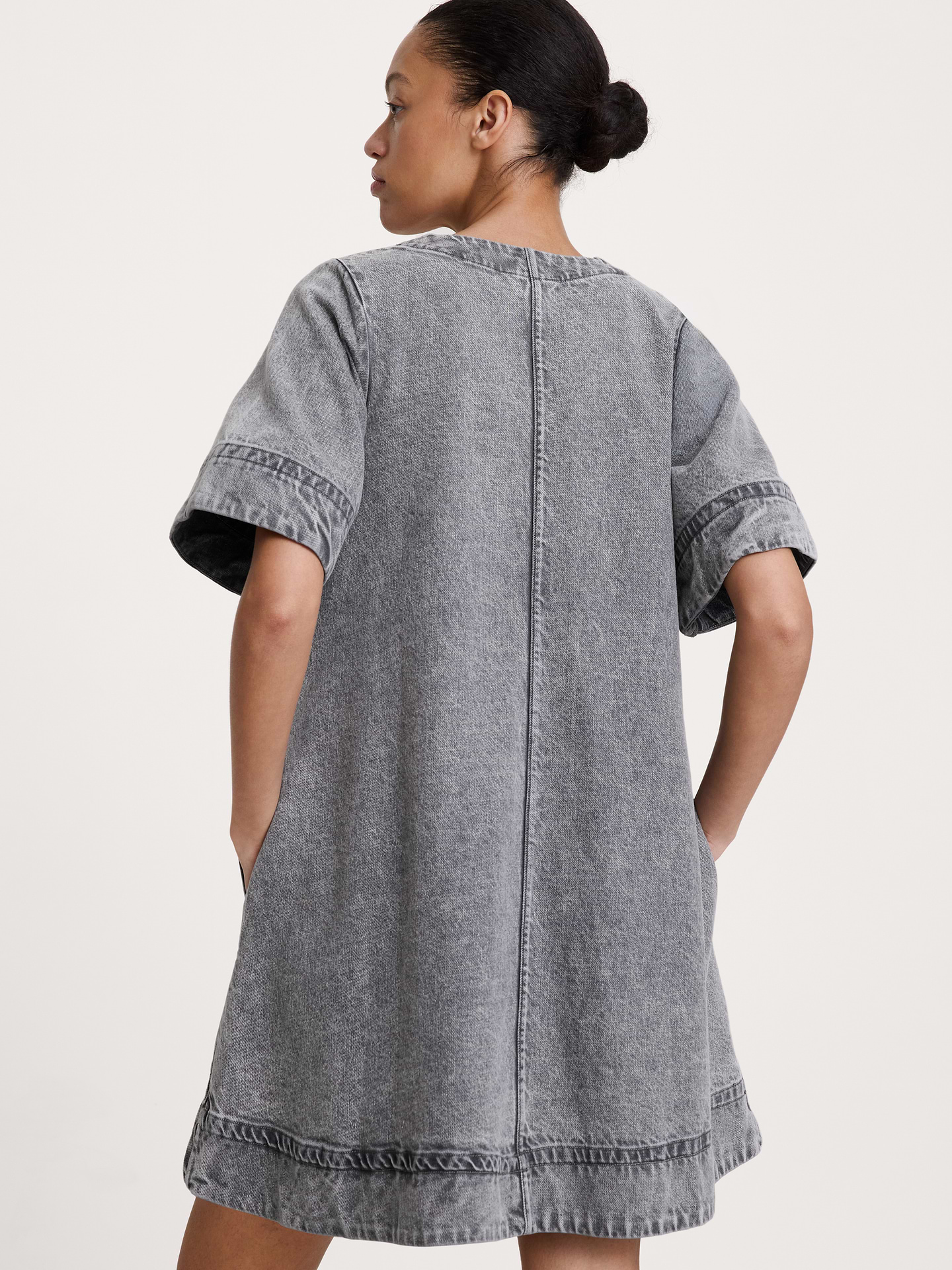 Image number 2 showing, Denim Mini Dress