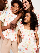Image number 4 showing, Fitted Button-Front Poplin Top for Girls
