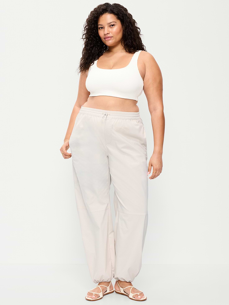 Image number 7 showing, Lightweight Pull-On Poplin Balloon Pants