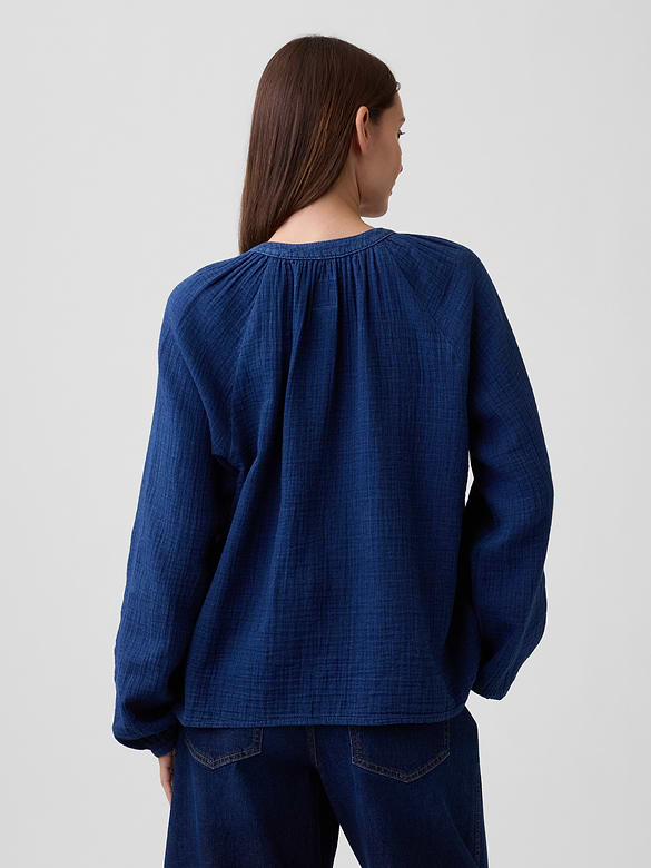 Oversized Gauze Top