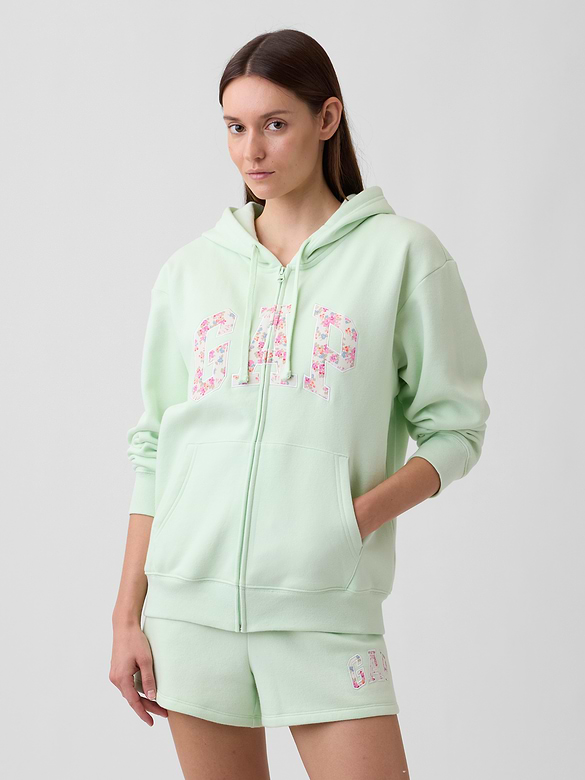 Relaxed Gap Logo Zip Hoodie