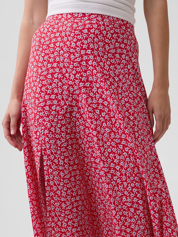 Seamed Midi Skirt
