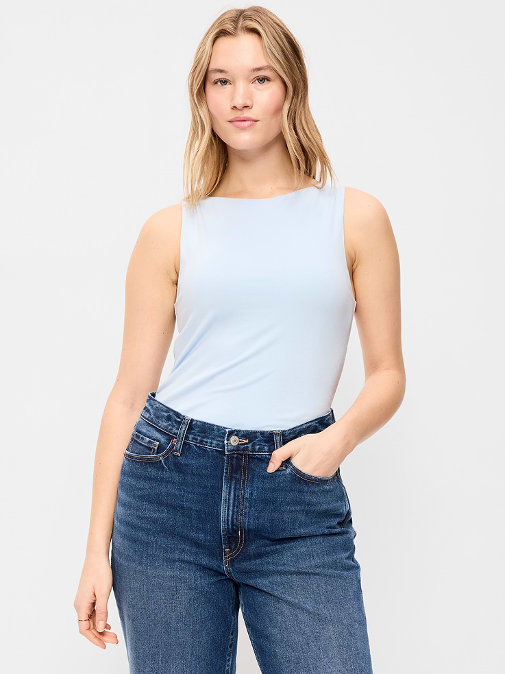 Image number 5 showing, Hug Double-Layer Boat-Neck Top