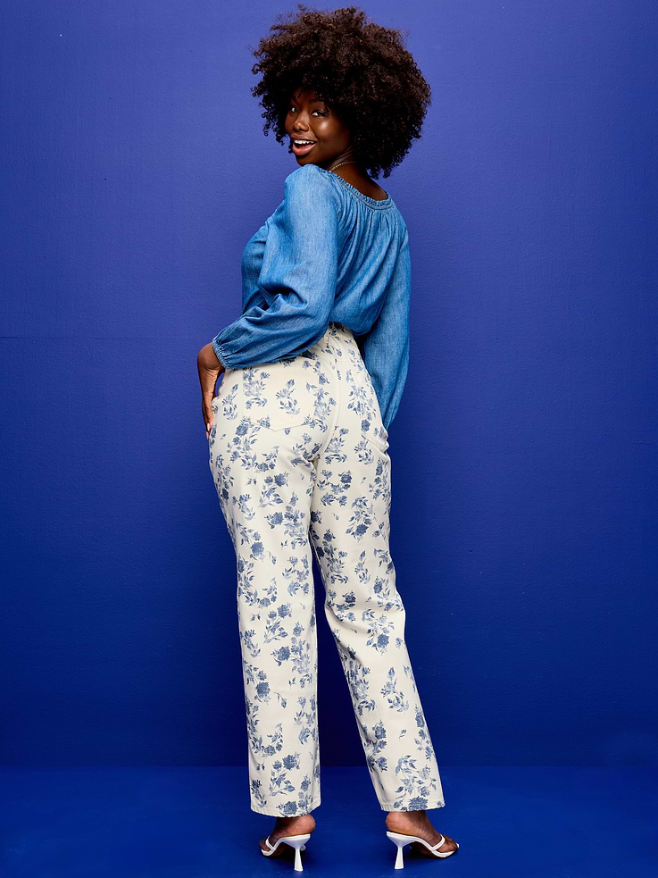 L'image numéro 5 présente Jean OG profilé ample à taille haute