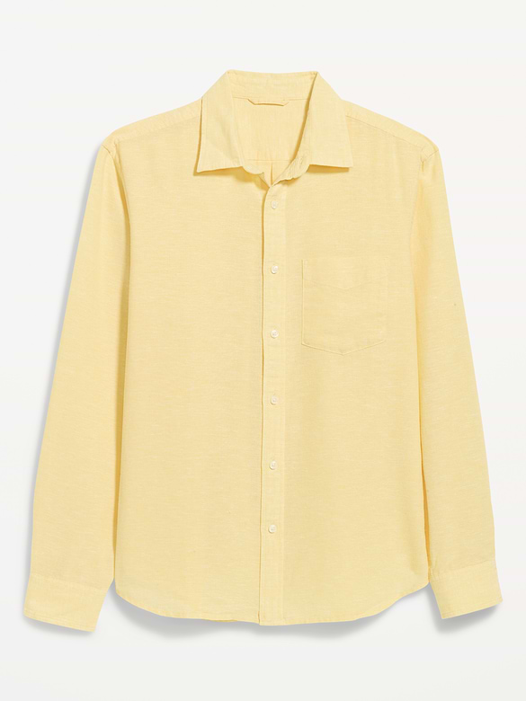 Classic Fit Linen-Blend Shirt