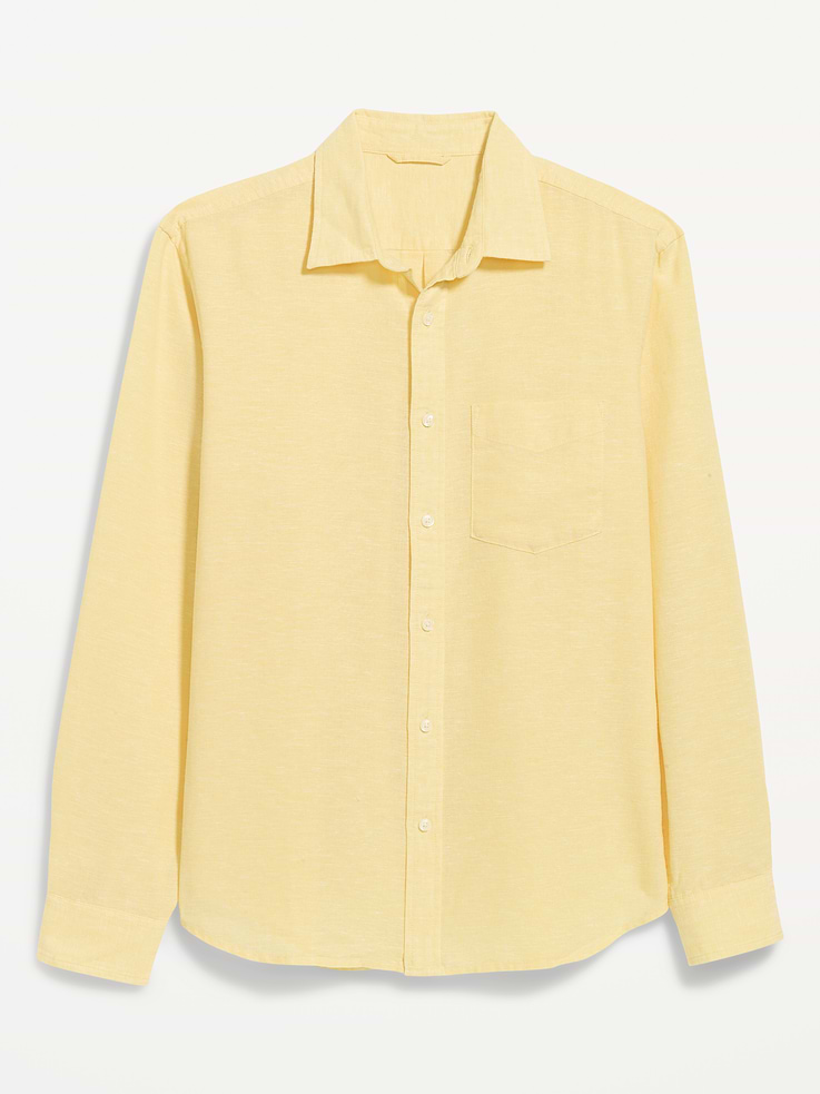 Image number 4 showing, Classic Fit Linen-Blend Shirt