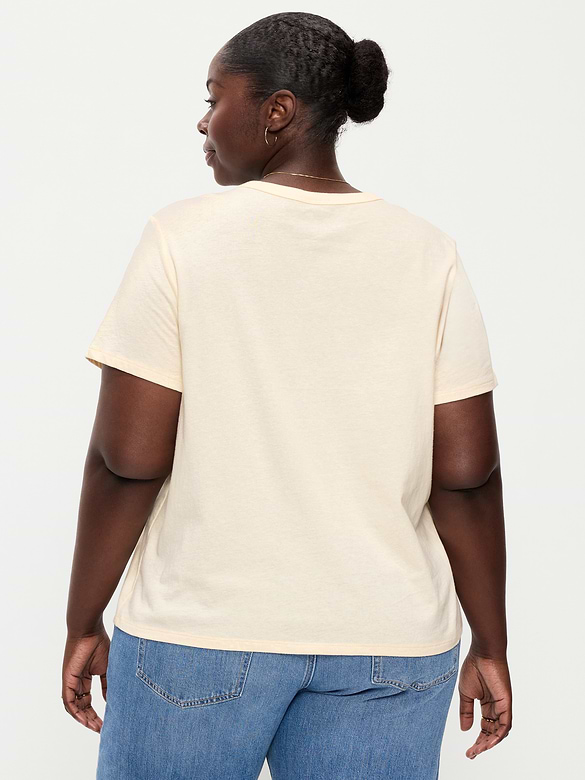 T-shirt passe-partout ras du cou à imprimé