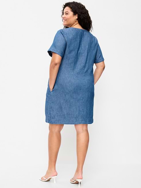 denim dress floral Klesis Cyrus Ruffle Denim / Medium Hand wash only Delicate Size:WOMEN / EU 37 / US 6 - 6.5 Linen Shift Dress | small size 6