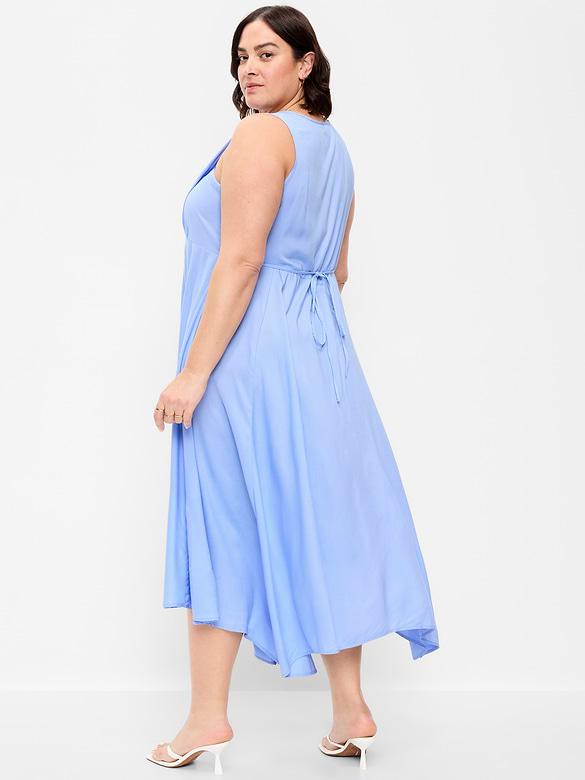 Handkerchief Hem Midi Dress