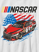 Image number 2 showing, Nascar Flag Racer Graphic T-Shirt for Boys