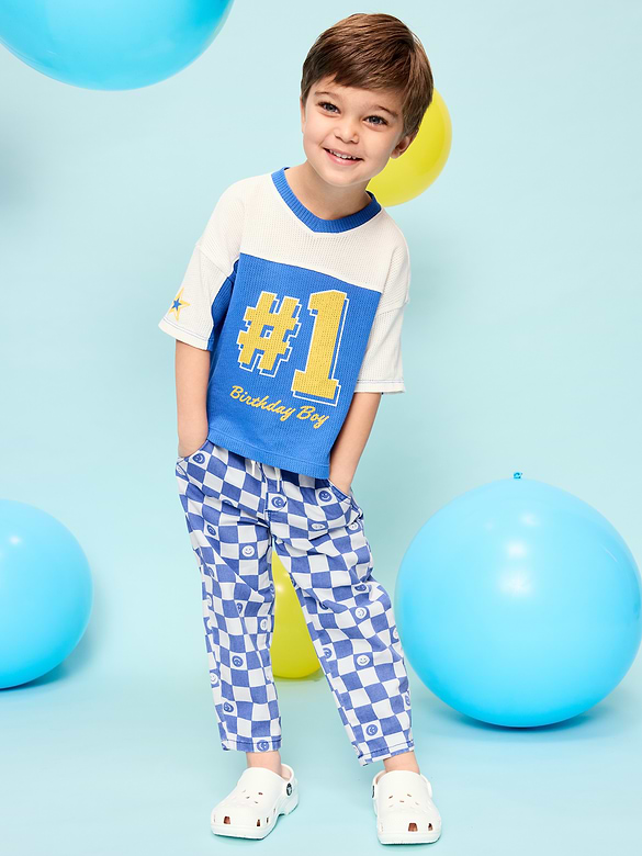 Pull-On Barrel-Leg Pants for Toddler Boys