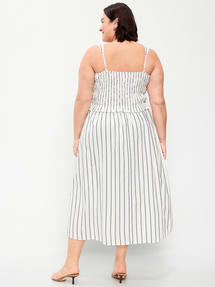 Image number 9 showing, Fit & Flare Smocked-Bodice Midi Dress
