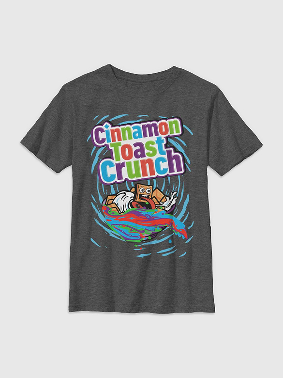 Cinnamon Toast Crunch Toast Surf Graphic T-Shirt for Boys