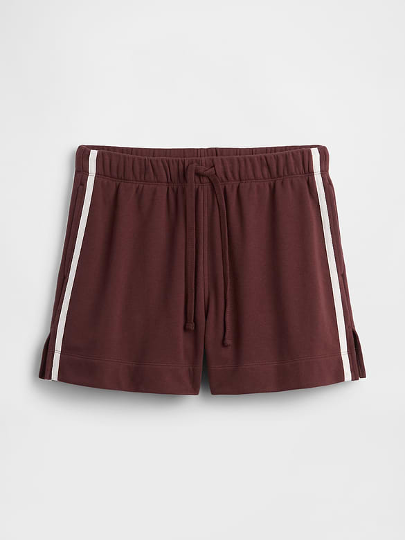 Relaxed Stripe French Terry Shorts