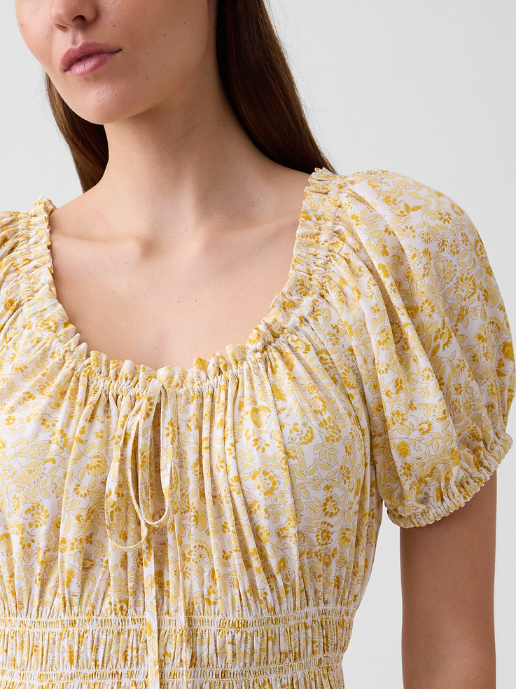 Image number 3 showing, Puff Sleeve Maxi Dress