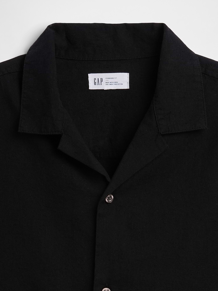 Image number 4 showing, Linen-Blend Vacay Shirt in Standard Fit