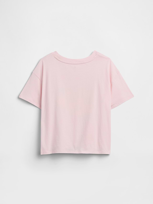Kids Oversized Knot-Tie Graphic T-Shirt