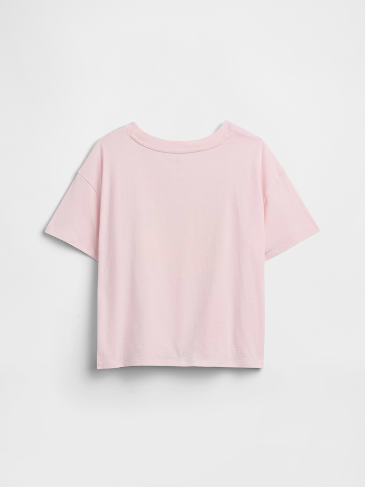 Image number 2 showing, Kids Oversized Knot-Tie Graphic T-Shirt