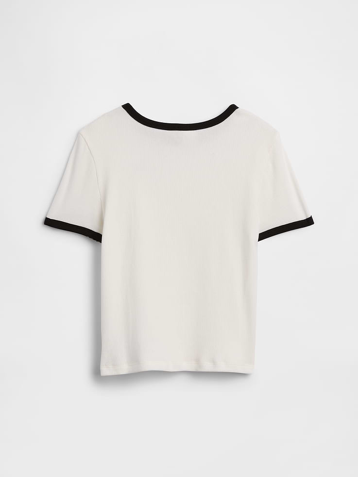 Image number 2 showing, Kids Ribbed Brannan Bear Ringer T-Shirt