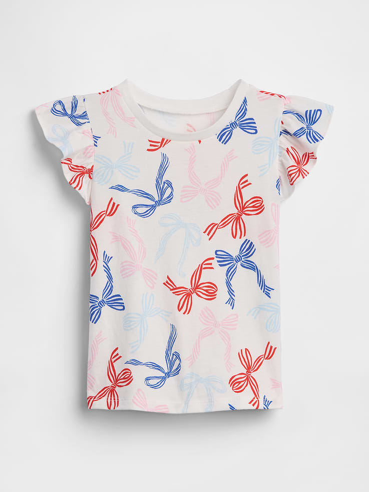 Image number 1 showing, babyGap Print Flutter Sleeve T-Shirt