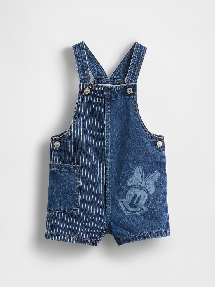 Image number 1 showing, Gap × Disney Baby & Toddler Denim Shortalls
