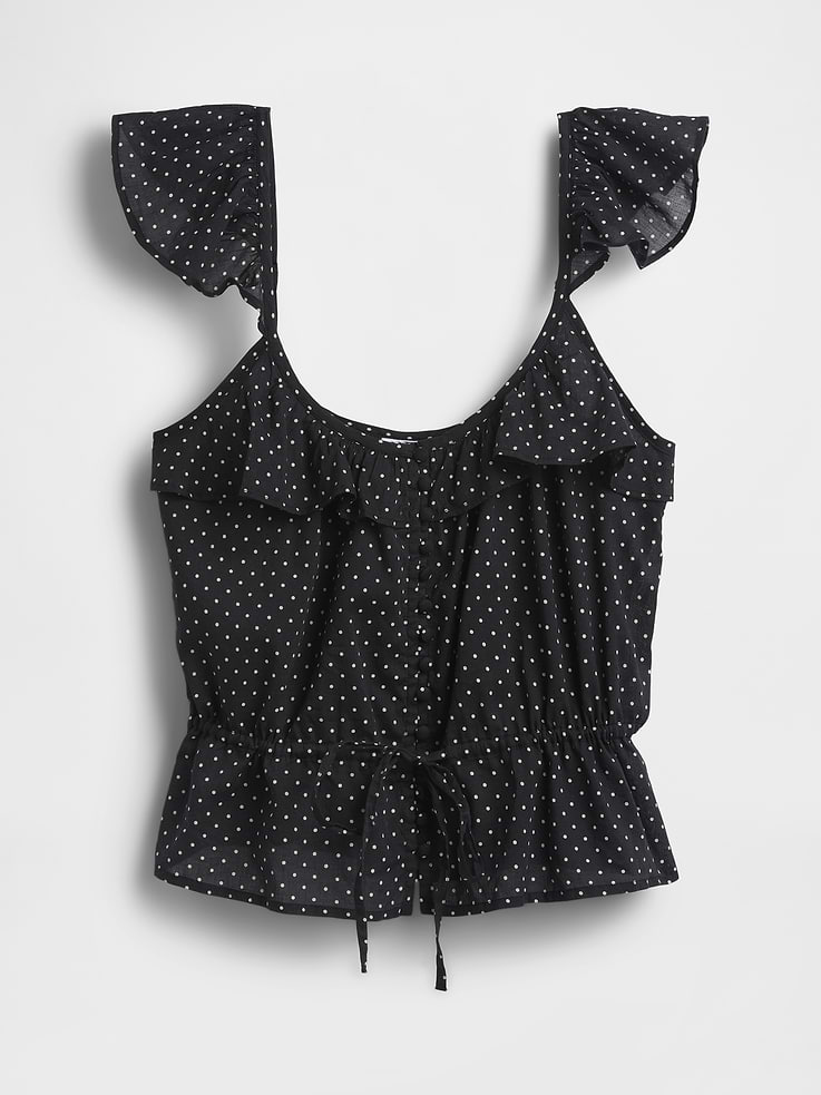Image number 5 showing, Flutter-Sleeve Tie-Waist Top