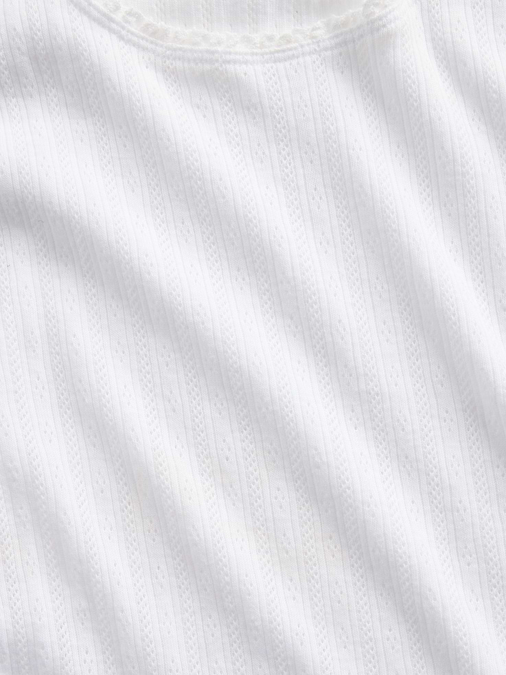 L'image numéro 4 présente Camisole en tricot pointelle