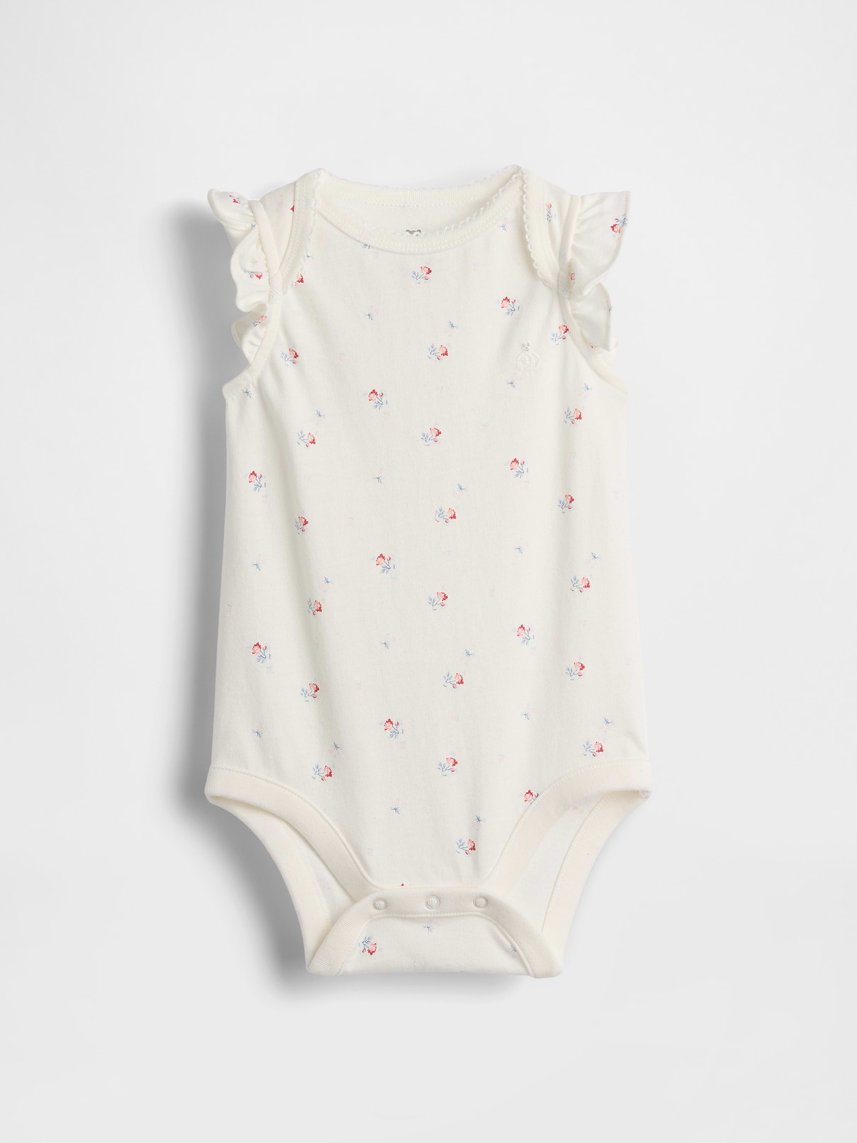 Baby First Favorites Organic Cotton Flutter-Sleeve Bodysuit