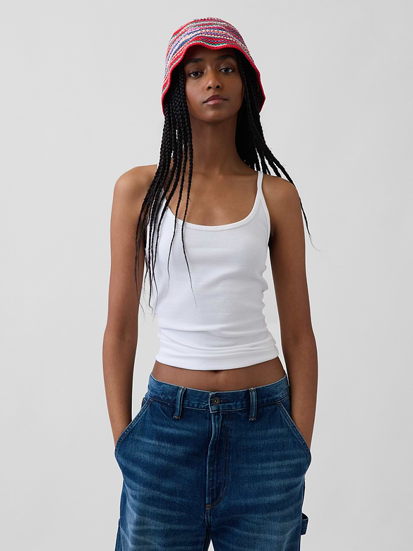 Knit Stripe Bucket Hat