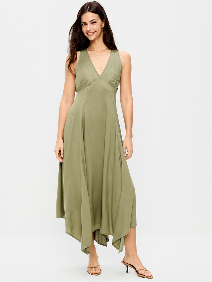 Image number 1 showing, Handkerchief Hem Midi Dress