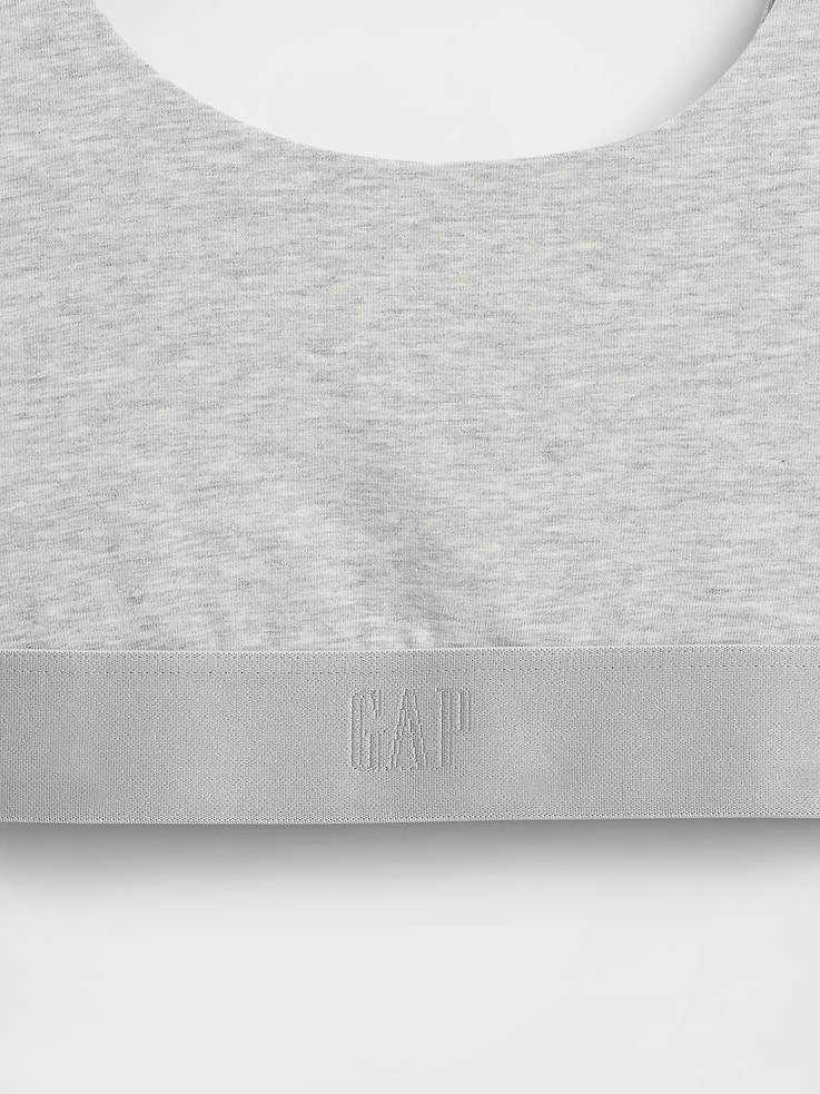 Image number 3 showing, Organic Stretch Cotton Gap Logo Bralette