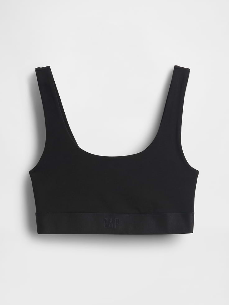 Image number 4 showing, Organic Stretch Cotton Gap Logo Bralette